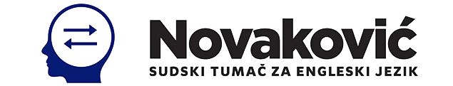 Novaković — sudski tumač za engleski jezik